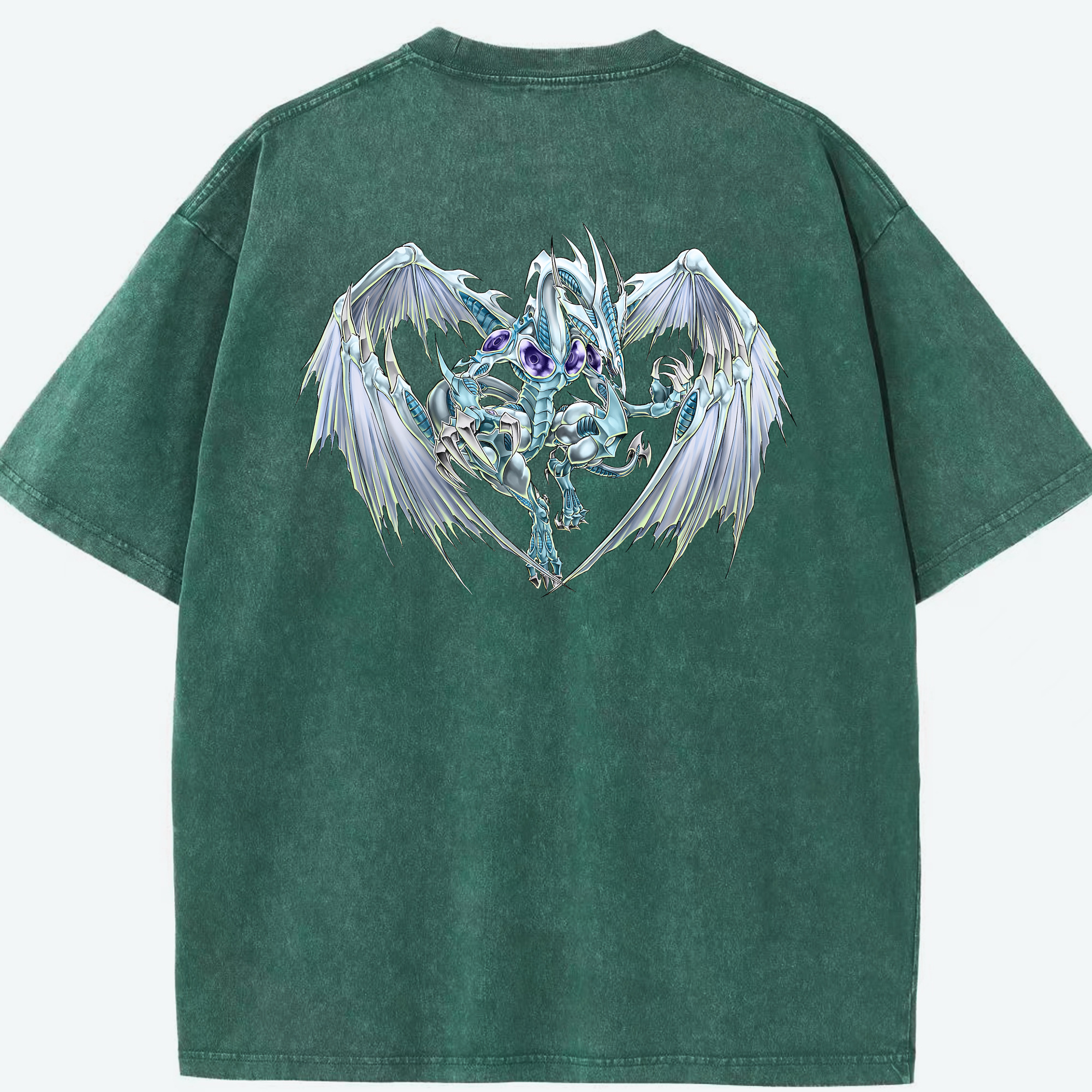 （画像用） 遊☆戯☆王 Yu-Gi-Oh! 綿100% ヴィンテージ風 半袖Tシャツ（背面プリント）